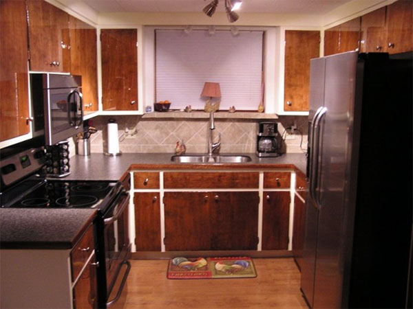 Kitchen refinished with epoxy