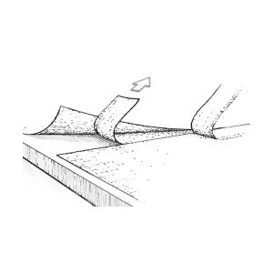 diagram of peeling off cloth