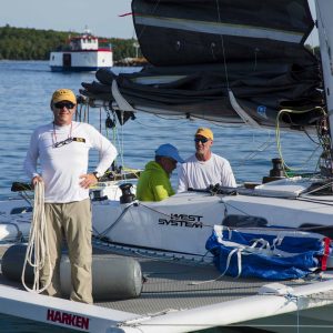 Gougeon brothers at the port huron to mackinac race